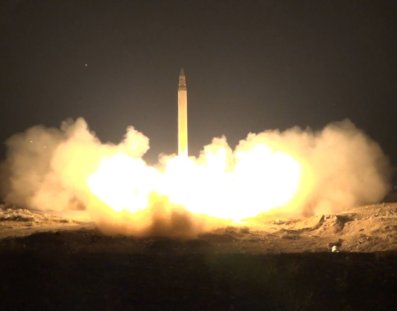 Iran fires an array of advanced ballistic missiles at Israel