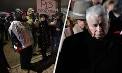 Kaczyński upamiętniał matkę. Reakcja policji wobec manifestantów