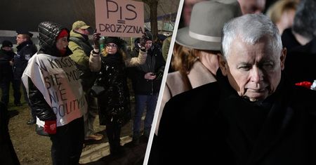 Kaczyński upamiętniał matkę. Reakcja policji wobec manifestantów