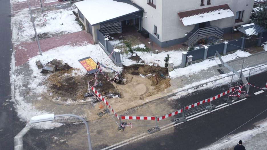 Zapadlisko w Olkuszu - 29.11.2025r.