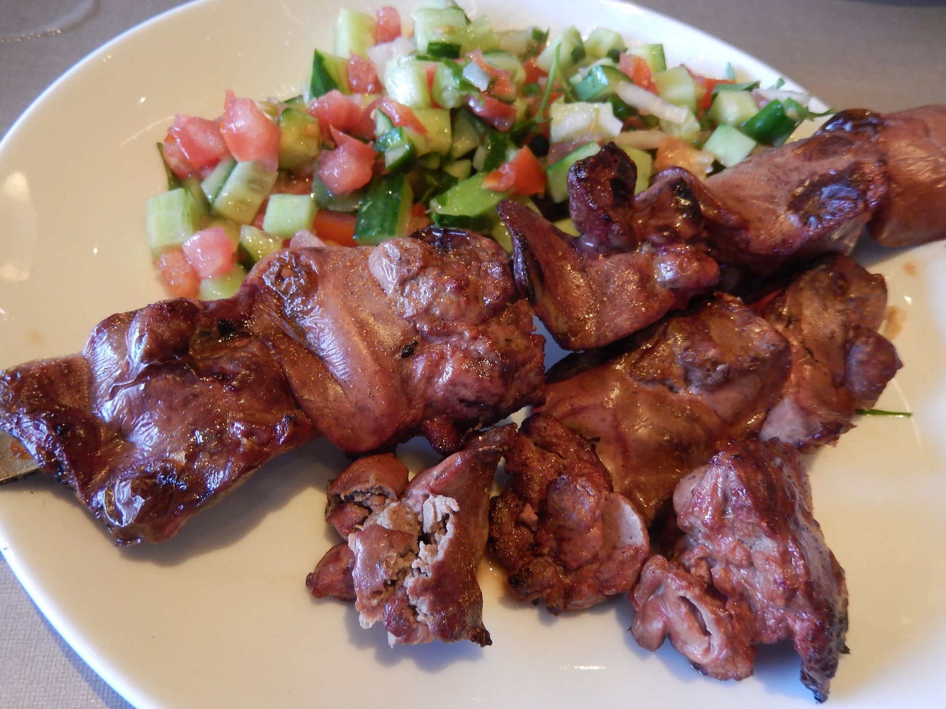 Szaszłyk z wątróbki