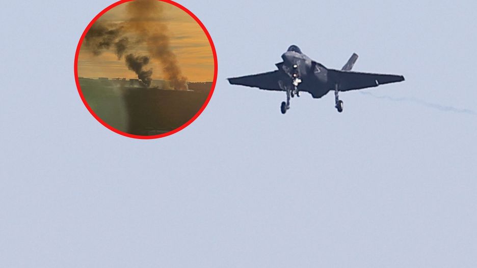 Moment katastrofy F-35 w pobliżu amerykańskiej bazy lotniczej zarejestrowali okoliczni mieszkańcy