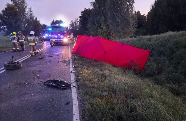 Śmiertelny wypadek między Jezioranami i Barczewem 