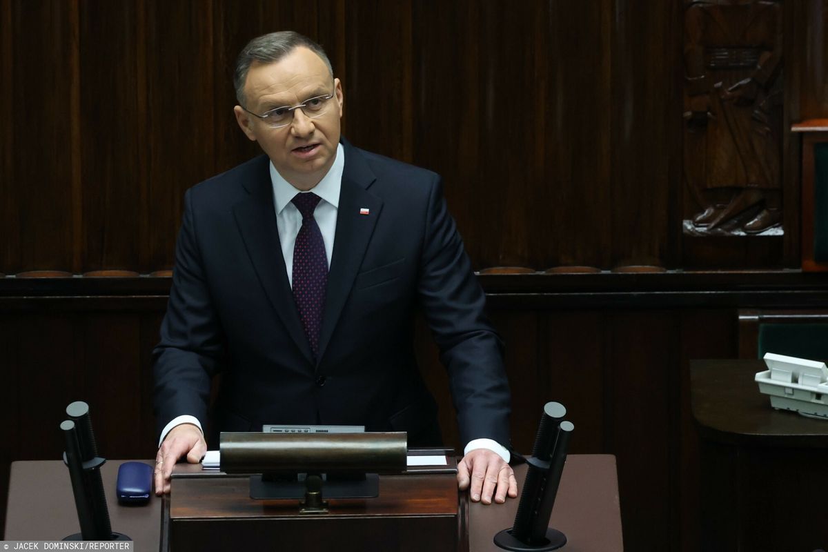 Prezydent Andrzej Duda wygłosił orędzie podczas posiedzenia Sejmu