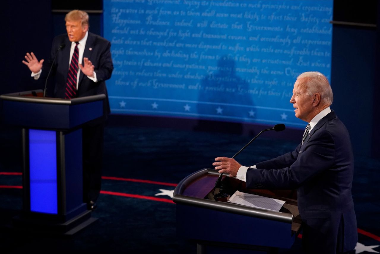 Debata w USA. Joe Biden i Donald Trump w ostrym starciu. "Zamkniesz się?"