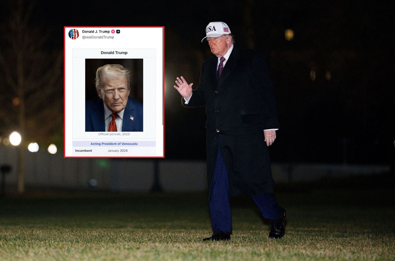 Trump chce zostać prezydentem Wenezueli? Opublikował grafikę