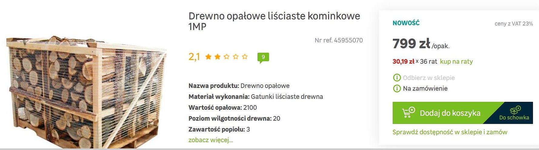 Ceny drewna opałowego szokują