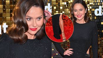 "Taniec z gwiazdami". Paulina Sykut uwodzicielsko zagrała nogą. Zadała szyku na ściance