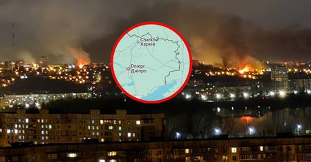 Dniepr zaatakowany. "Horyzont miasta ogarnięty ogniem"