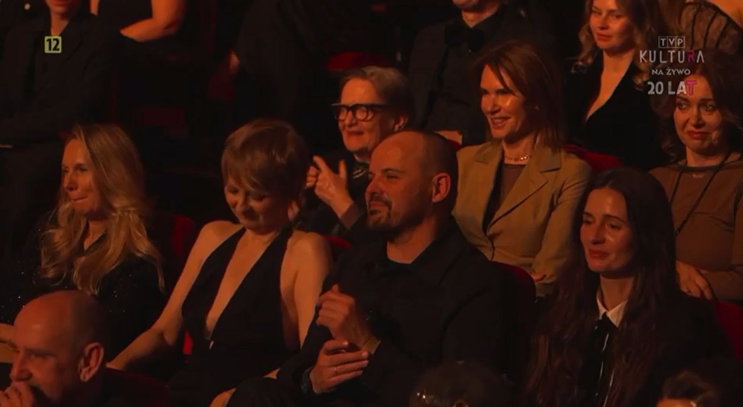 Andrzej Konopka "żartuje" z Epsteina podczas rozdania Orłów