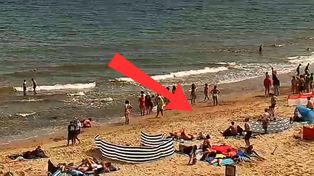 Była 11:11. Ujęcie z Chłapowa. Oto co zrobili plażowicze