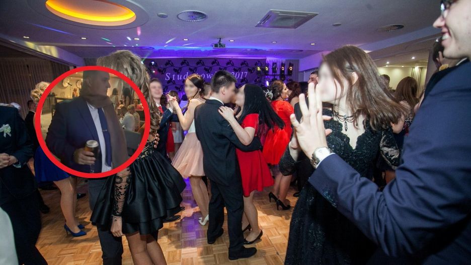 Była na studniówce. Nauczyciele pili alkohol