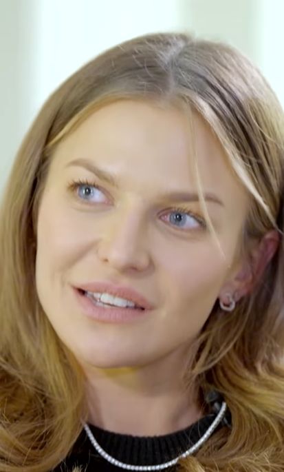 Anna Lewandowska podczas wywiadu