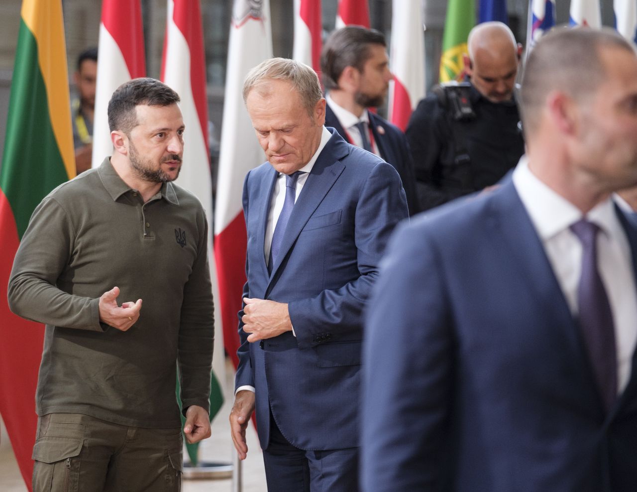 President of Ukraine Volodymyr Zelenskyy and Prime Minister Donald Tusk