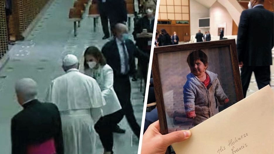 Posłanka KO przekazała papieżowi listy i zdjęcia dzieci uchodźców 