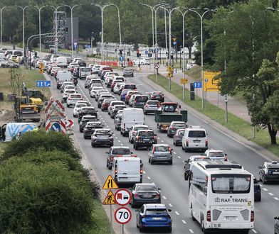 Wielki karambol na POW. Korek ma ponad pięć kilometrów