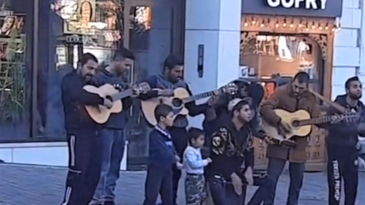 Grupa Romów w Zakopanem. 