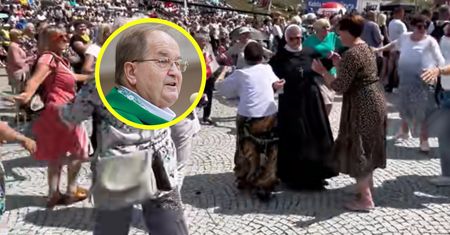 Sceny u ojca Rydzyka. Nagranie z Torunia obiega sieć