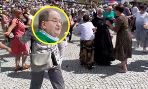 Sceny u ojca Rydzyka. Nagranie z Torunia obiega sieć