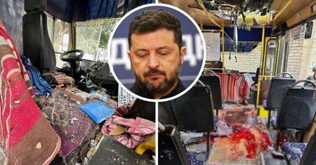 Atak drona na autobus w Chersoniu. Zełenski pisze o "rosyjskim safari"