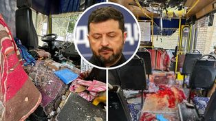 Atak drona na autobus w Chersoniu. Zełenski pisze o "rosyjskim safari"