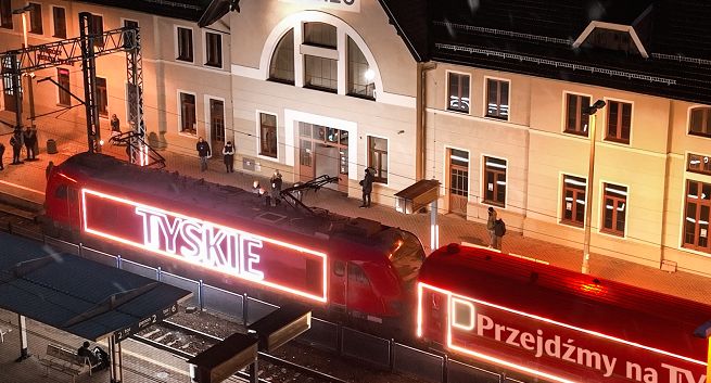 Pociąg z Tyskim odwiedził Żywiec w akcji „Przejdźmy na Ty”