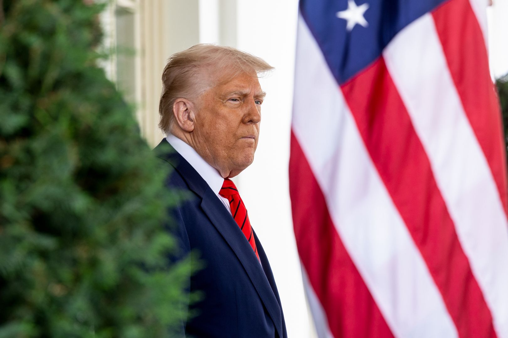 Trump, Carney To Meet With $900 Billion Relationship On The Line
US President Donald Trump waits to greet Mark Carney, Canada's prime minister, not pictured, during an arrival ceremony outside the West Wing of the White House in Washington, DC, US, on Tuesday, May 6, 2025. The in-person meeting carries high stakes for Carney, who led his Liberal Party to a stunning victory by promising to win the trade war with the US and protect Canadian sovereignty in the face of US aggression. Photographer: Francis Chung/Politico/Bloomberg via Getty Images
Bloomberg
international relations, 2025uspolitics, north american, u.s. government, foreign relations, us, united states of america, the white house, americas, government news, canadian, u.s.a., american