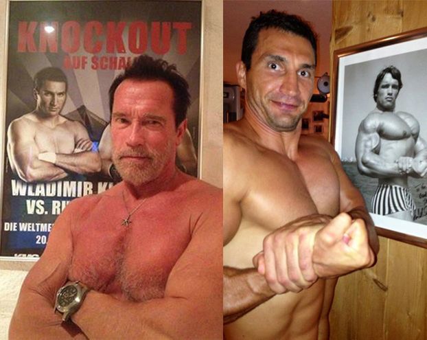 Kliczko vs. Schwarzenegger... (FOTO)