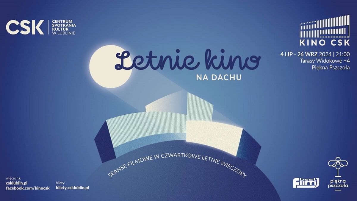grafika Letnie kino na dachu CSK
