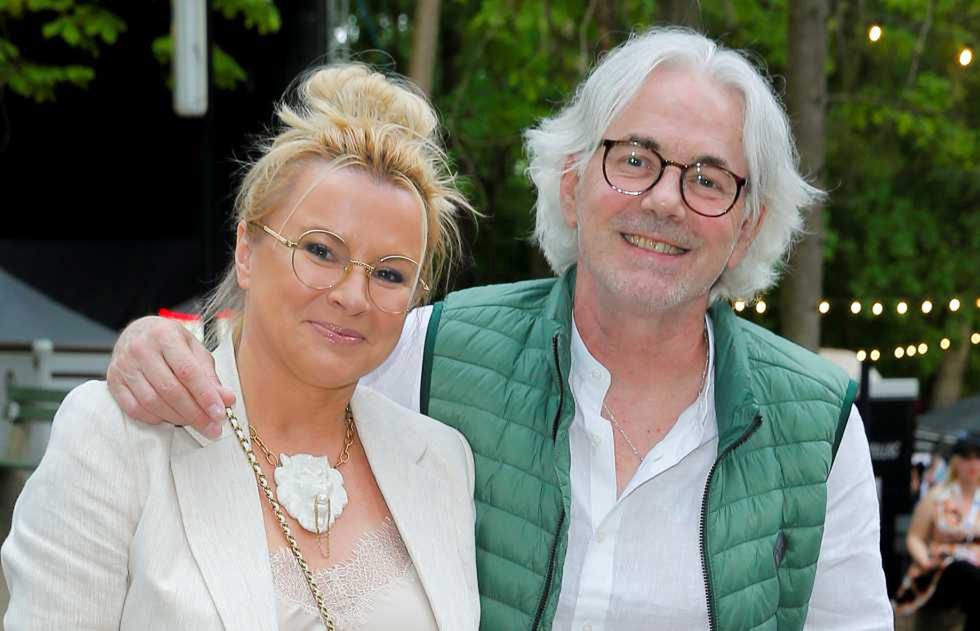 Robert Janowski z żoną Moniką na festiwalu w Sopocie