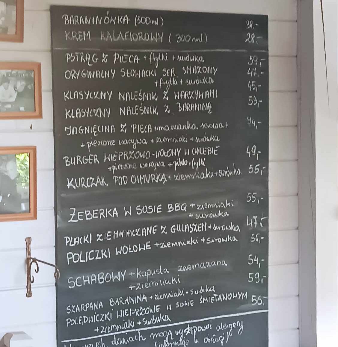 Menu może być zmienne