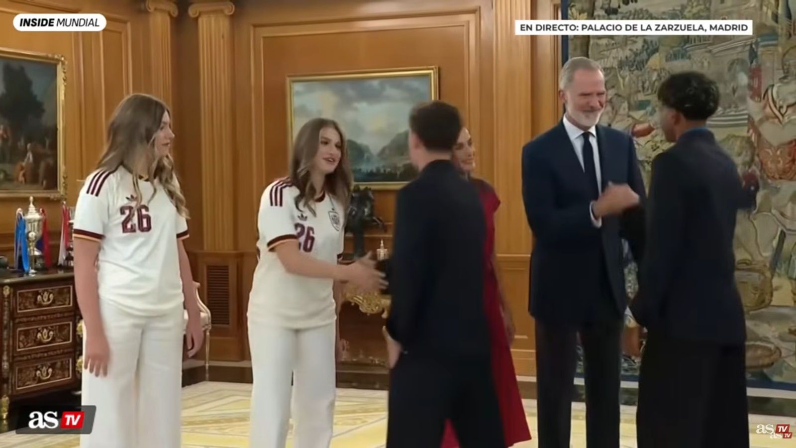 Spotkanie Gaviego i księżniczki Leonor