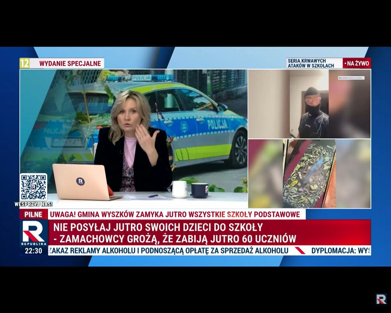 Republika przestrzegała przed wysyłaniem dzieci do szkół