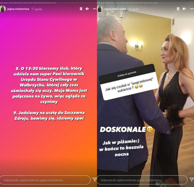 Jagna Niedzielska wyszła za mąż