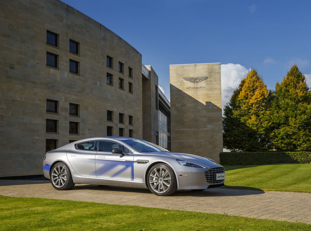 Aston Martin RapidE będzie pierwszym, elektrycznym modelem z Gaydon. Powstanie w 155 egzemplarzach.