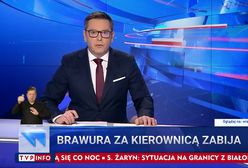 "Wiadomości" TVP dalej grillują Tuska. "Pędził przez wieś 107 km/h"