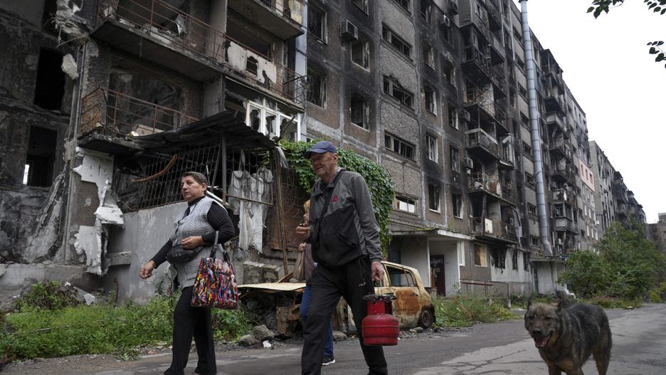 Mieszkańcy Mariupola wciąż żyją w terrorze.
Dostawca: PAP/Abaca