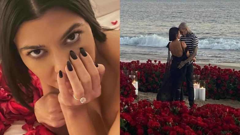 Nagusieńka Kourtney Kardashian oślepia POTĘŻNYM DIAMENTEM na palcu (FOTO)