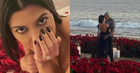 Nagusieńka Kourtney Kardashian oślepia POTĘŻNYM DIAMENTEM na palcu (FOTO)