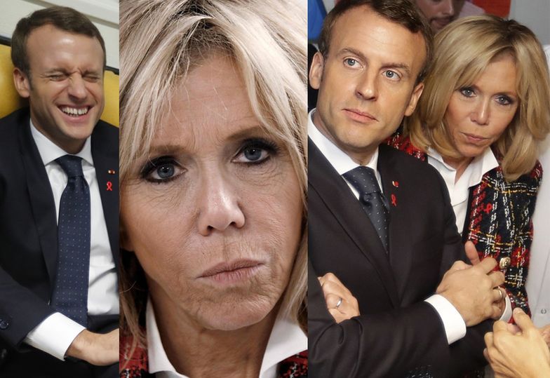 Prezydent Macron z żoną wspierają walkę z AIDS