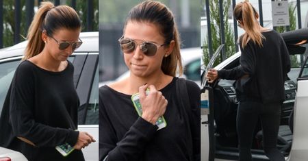Lewandowska wsiada do białego Mercedesa (ZDJĘCIA)