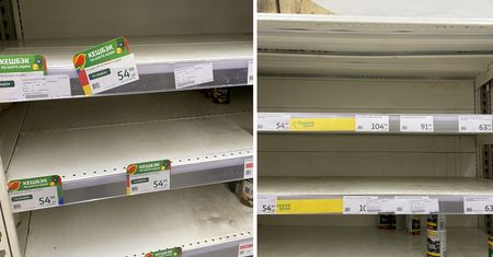 Poszedł do Auchan w Rosji. "Sprzedawcy wzruszają ramionami"