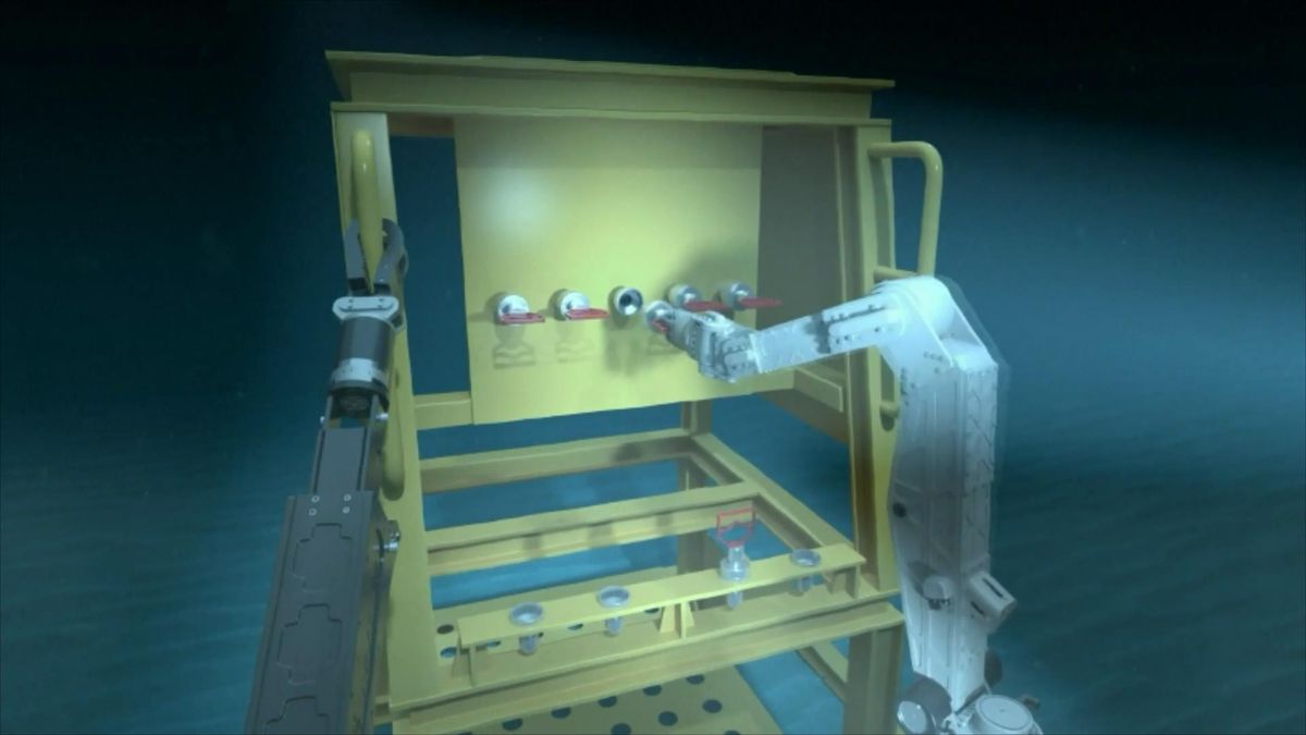 Robot głębinowy na dnie Morza Południowochińskiego