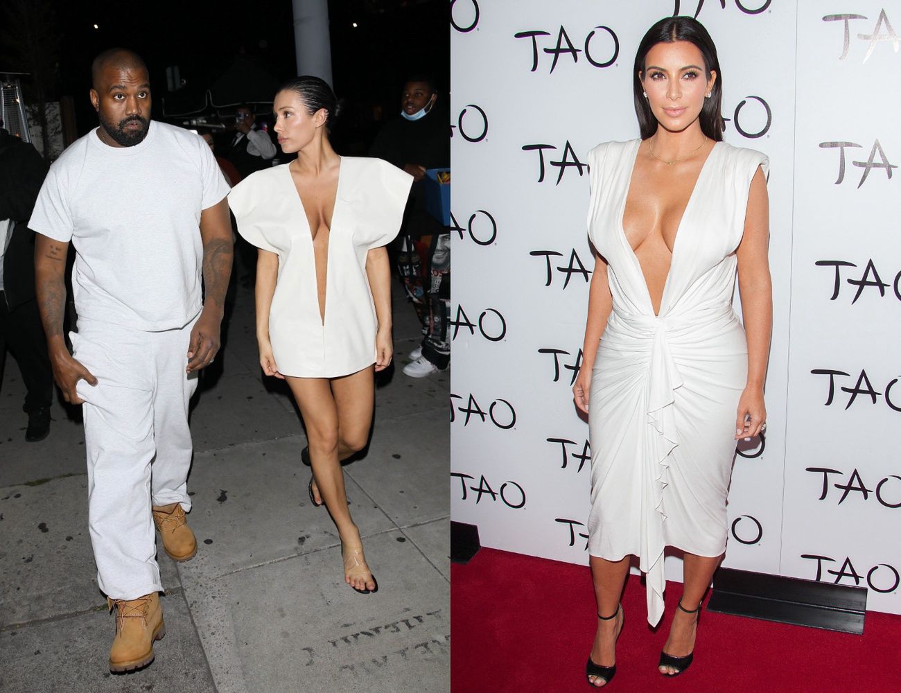 Kanye i Bianca 2024 / Kim Kardashian 2014