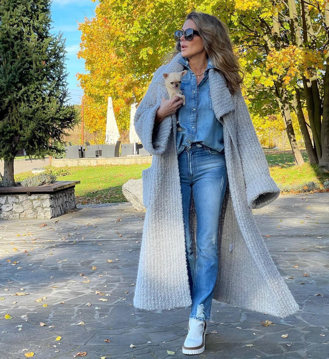 "Total look" Małgorzaty Rozenek z ubrań jej marki 