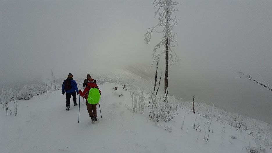 Trudne warunki w Beskidach