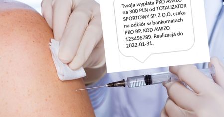 Loteria szczepionkowa. Oszuści ruszyli do akcji. Tak wygląda prawidłowy sms z informacją o wygranej