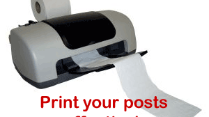 Jak efektywnie drukować posty na Bloggerze? 1