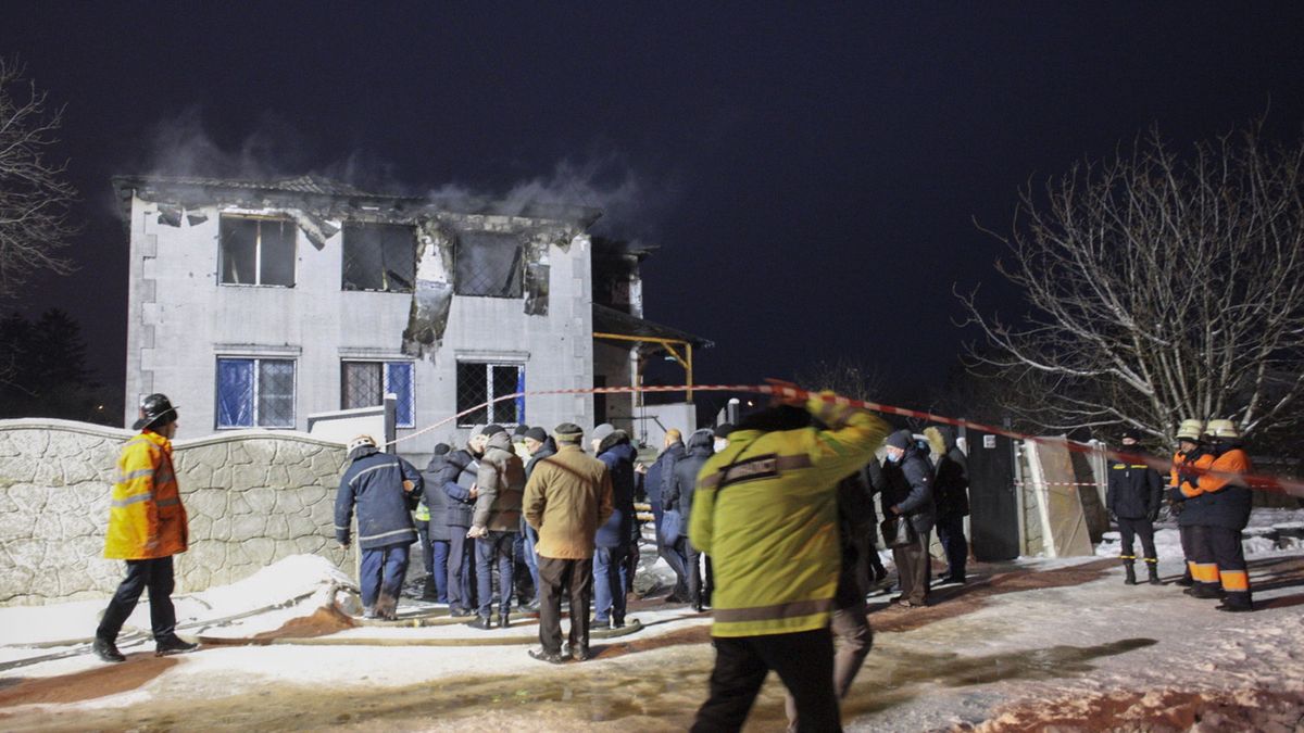 ukraina w charkowie pożar domu seniora