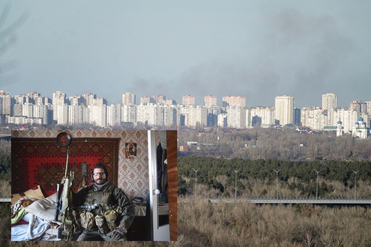 Kanadyjski snajper spędził ostatni tydzień na linii frontu w okolicach Kijowa 